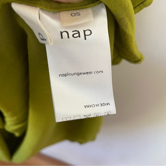 Nap Loungewear Relaxed Midi Dress in Moss Green, OSFA - Picture 5 of 10